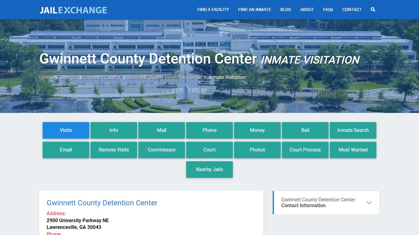 Inmate Visitation - Gwinnett County Detention Center, GA - Jail Exchange